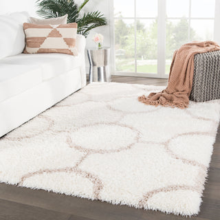 Jaipur Living Intermix Vita INT01 Ivory/Beige Area Rug Lifestyle Image Feature