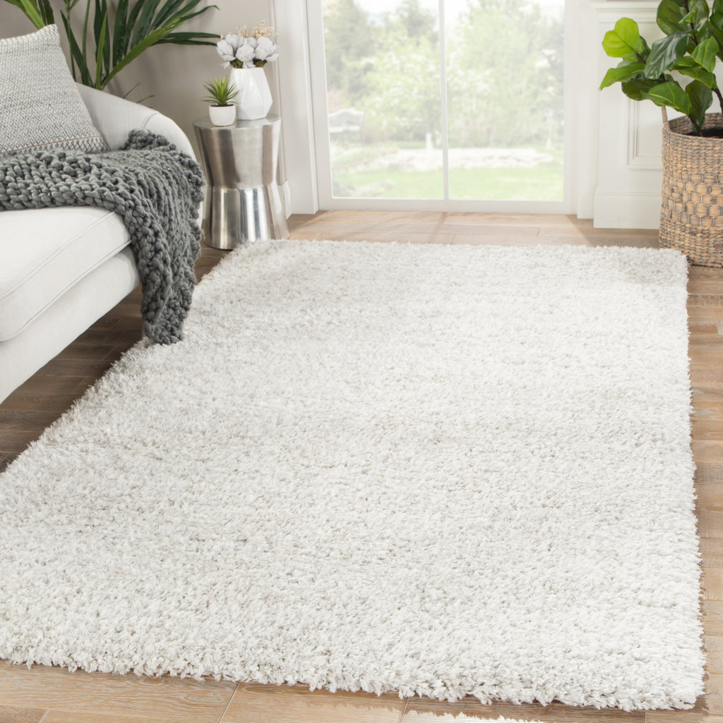 Jaipur Living Intermix Hawn INT06 White/Silver Area Rug Lifestyle Image Feature