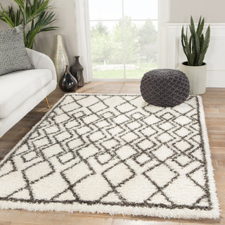 Jaipur Living Intermix Maltese INT07 Ivory/Dark Gray Area Rug Lifestyle Image Feature