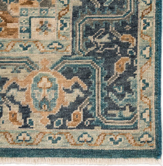 Jaipur Living Inspirit Elyas ISP02 Blue/Ivory Area Rug Corner 