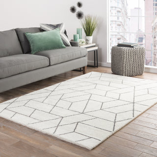 Jaipur Living Jada Titan JAD07 White/Gray Area Rug Lifestyle Image Feature