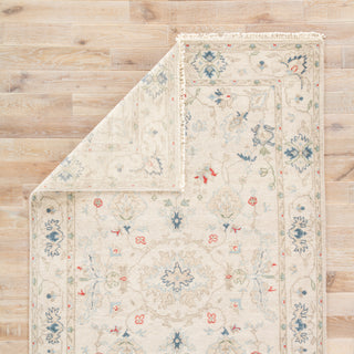 Jaipur Living Revival Hacci JAR01 Cream/Blue Area Rug Folded Backing Image