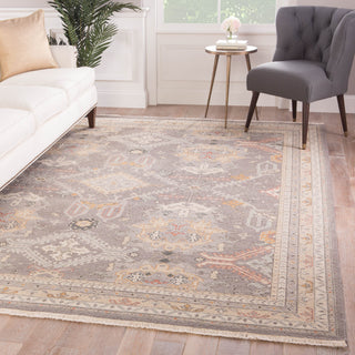 Jaipur Living Jaimak Wolter JM36 Gray/Gold Area Rug Lifestyle Image Feature