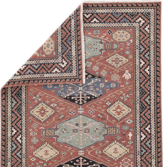 Jaipur Living Jaimak Granato JM37 Red/Blue Area Rug Folded Backing Image