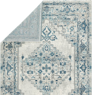 Jaipur Living Jolie Lisette JOL01 Blue/Light Gray Area Rug by Vibe Folded Backing Image