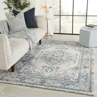 Jaipur Living Jolie Lisette JOL01 Blue/Light Gray Area Rug by Vibe Lifestyle Image Feature