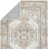 Jaipur Living Jolie Lisette JOL02 Gray/Gold Area Rug by Vibe Folded Backing Image