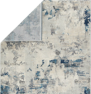 Jaipur Living Jolie Louna JOL05 Blue/Light Gray Area Rug by Vibe Folded Backing Image