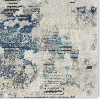 Jaipur Living Jolie Louna JOL05 Blue/Light Gray Area Rug by Vibe Corner Close Up Image