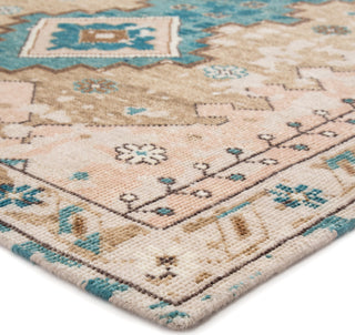 Jaipur Living Kai Pathos KAI09 Pink/Blue Area Rug Corner Image