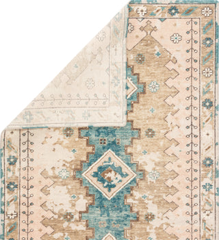 Jaipur Living Kai Pathos KAI09 Pink/Blue Area Rug Folded Backing Image