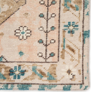 Jaipur Living Kai Pathos KAI09 Pink/Blue Area Rug Corner Close Up