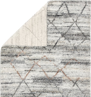 Jaipur Living Kasbah Kenzi KAS01 Gray/Brown Area Rug Folded Backing Image