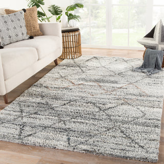 Jaipur Living Kasbah Kenzi KAS01 Gray/Brown Area Rug Lifestyle Image Feature