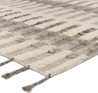 Jaipur Living Keoka Izza KEO06 Cream/Taupe Area Rug Corner Image