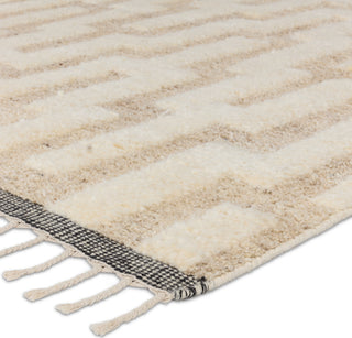 Jaipur Living Keoka Emre KEO08 Cream/Tan Area Rug Corner Image