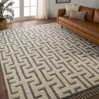 Jaipur Living Keoka Semra KEO09 Cream/Gray Area Rug Lifestyle Image Feature