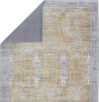 Jaipur Living Kalesi Calla KLS01 Gray/Gold Area Rug Folded Backing Image