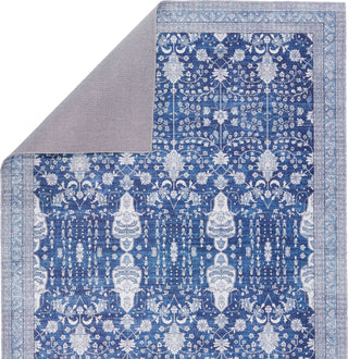 Jaipur Living Kalesi Calla KLS03 Blue/White Area Rug Folded Backing Image