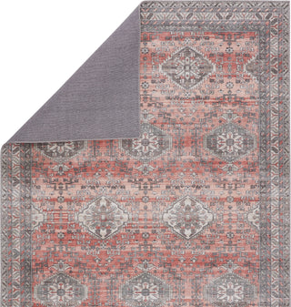 Jaipur Living Kalesi Novah KLS04 Red/Gray Area Rug Folded Backing Image