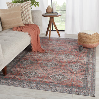 Jaipur Living Kalesi Novah KLS04 Red/Gray Area Rug Lifestyle Image Feature