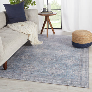 Jaipur Living Kalesi Novah KLS06 Light Blue/Gray Area Rug Lifestyle Image Feature