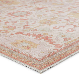 Jaipur Living Kalesi Rue KLS07 Orange/Cream Area Rug Corner Image