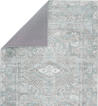 Jaipur Living Keyara By Issa KNC01 Light Blue/Light Gray Area Rug Nikki Chu Backing Image