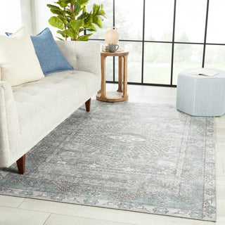 Jaipur Living Keyara By Issa KNC01 Light Blue/Light Gray Area Rug Nikki Chu Lifestyle Image Feature