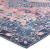 Jaipur Living Keyara By Issa KNC02 Dark Blue/Pink Area Rug Nikki Chu Corner Image