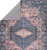 Jaipur Living Keyara By Issa KNC02 Dark Blue/Pink Area Rug Nikki Chu Backing Image