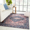 Jaipur Living Keyara By Issa KNC02 Dark Blue/Pink Area Rug Nikki Chu Lifestyle Image Feature