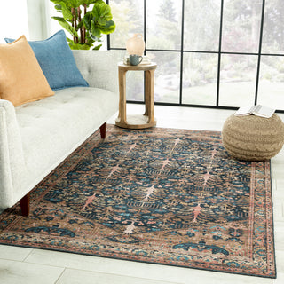 Jaipur Living Keyara By Jayven KNC04 Blue/Tan Area Rug Nikki Chu Lifestyle Image Feature