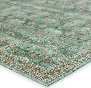 Jaipur Living Keyara By Razi KNC05 Green/Tan Area Rug Nikki Chu Corner Image