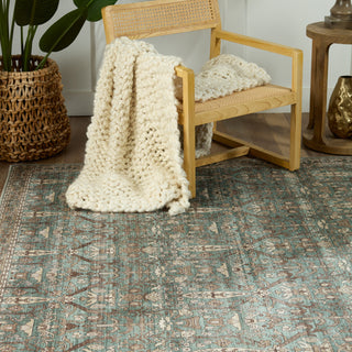 Jaipur Living Keyara By Razi KNC05 Green/Tan Area Rug Nikki Chu Lifestyle Image