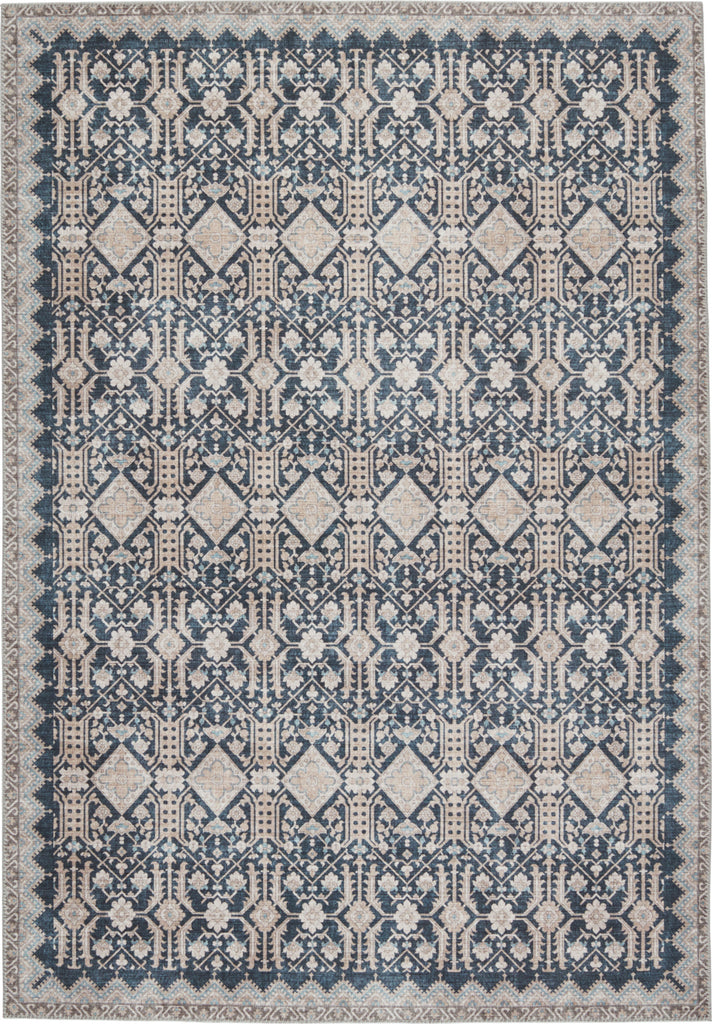 Jaipur Living Keyara By Dalia KNC07 Dark Blue/Tan Area Rug Nikki Chu main image