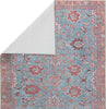 Jaipur Living Kindred Ravinia KND02 Blue/Pink Area Rug Backing 