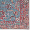 Jaipur Living Kindred Ravinia KND02 Blue/Pink Area Rug Corner 