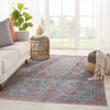 Jaipur Living Kindred Ravinia KND02 Blue/Pink Area Rug Lifestyle Image Feature