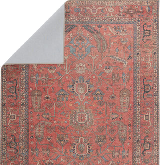 Jaipur Living Kindred Galina KND08 Red/Blue Area Rug Folded Backing Image