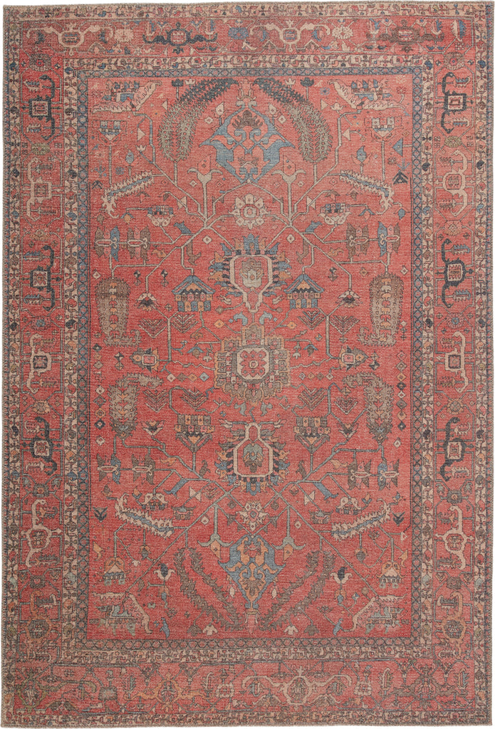 Jaipur Living Kindred Galina KND08 Red/Blue Area Rug Main Image