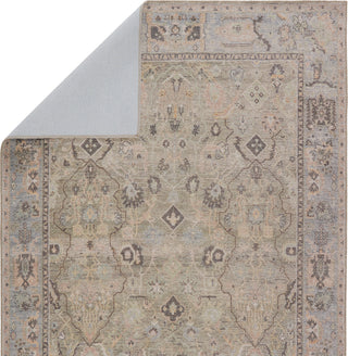 Jaipur Living Kindred Avin KND09 Green/Blue Area Rug Folded Backing Image