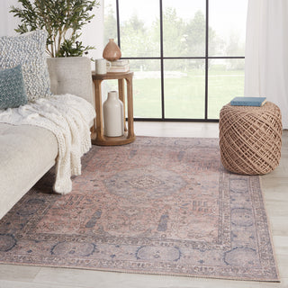 Jaipur Living Kindred Kadin KND10 Pink/Blue Area Rug Lifestyle Image Feature