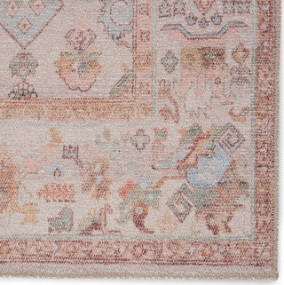 Jaipur Living Kindred Avin KND11 Blush/Cream Area Rug Corner Close Up Image