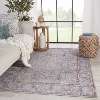 Jaipur Living Kindred Kadin KND12 Blue/Gray Area Rug Lifestyle Image Feature