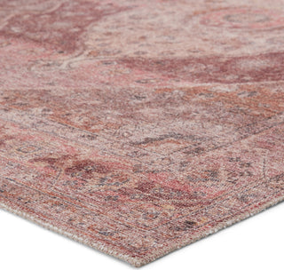 Jaipur Living Kindred Ozan KND13 Pink/Burgundy Area Rug Corner Image