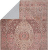 Jaipur Living Kindred Ozan KND13 Pink/Burgundy Area Rug Folded Backing Image