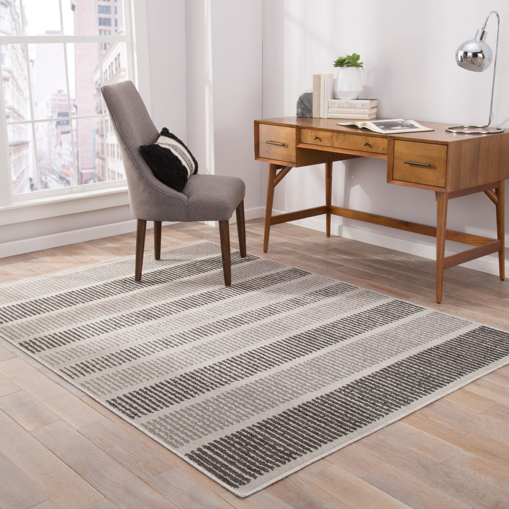 Jaipur Living Knox Cado KNX08 Gray/Black Area Rug Lifestyle Image Feature
