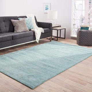 Jaipur Living Konstrukt Kelle KT06 Aqua Area Rug Lifestyle Image Feature