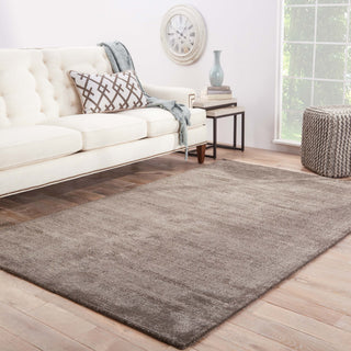 Jaipur Living Konstrukt Kelle KT27 Dark Gray/Silver Area Rug Lifestyle Image Feature